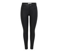 JDY Women's JDYNEWTHUNDER Coated HIGH SKN PNT NOOS Trouser, Black, XL 30