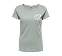 JdY Women's Jdyparis Paris S/S Print Top JRS Exp, Chinois Green, XS