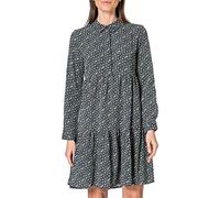JDY Women's Jdypiper L/S Shirt Dress WVN Noos, Black/AOP: Spectra Yellow & Aquarius Ditsy, 8