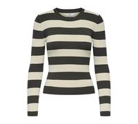 JdY Women's Jdyplum L/S O-Neck Pullover KNT Noos Ribbed Viscose Blend Sweater, Black Olive, M
