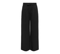 JdY Women's Jdysay Linen Hw Wide Pant WVN Noos Linen Trousers, Black, L / 32L