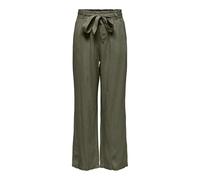 JdY Women's Jdysay Mw Linen Belt Pant WVN Noos Loose Cut Trousers, Kalamata, 10