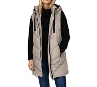 JDY Women's Jdyskylar OTW Noos Padded Hood Waistcoat Vest, Chateau Grey/Black, L