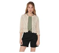 JdY Women's JDYSUN 3/4 Cropped Cardigan KNT, Tapioca, S
