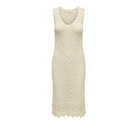 JdY Women's Jdysun S/L V-Neck Dress KNT Noos, Tapioca, M