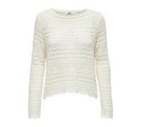 JdY Women's Jdysun Sun Lay L/S Boatneck Pullov. KNT Noos, Eggnog, M