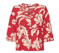 JDY Women's Red/Beige Blouse Troya, Red, M