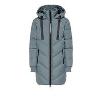 JDY Women's Skylar OTW Noos Padded Hood Jacket Quilted Coat, Chateau Grey/Black, S
