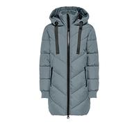 JDY Women's Skylar OTW Noos Padded Hood Jacket Quilted Coat, Stormy Weather/Detail: Black, XS