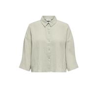 JdY Women's Theis 3/4 Crop Shirt WVN Dia Noos, Desert Sage, Large