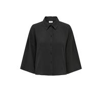 JdY Women's Theis 3/4 Crop Shirt WVN Dia Noos, Phantom, S