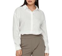 JdY Women's Theis L/S Loose Shirt WVN Noos, Cloud Dancer, Large