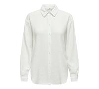 JdY Women's Theis L/S Loose Shirt WVN Noos, Cloud Dancer, M