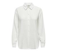 JdY Women's Theis L/S Loose Shirt WVN Noos, Cloud Dancer, XL