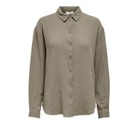 JdY Women's Theis Life L/S Loose Shirt WVN Noos, Brindle, Large