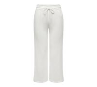 JdY Women's Theis Life Wide Slit Pant WVN Dia Fabric Trousers, Cloud Dancer, M / 32L