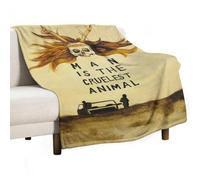 JDYANSHENG Man Is The Cruelest Animal Throw Blanket Blankets Soft Lightweight 80x100cm(30x40in)