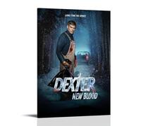 JDyaojiesheng Dexter New Blood Poster Wall Art Aesthetic Cover Poster Design Painting for Living Room Bed Room 12x18inch(30x45cm) Frame-style