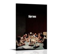 JDyaojiesheng The Sopranos Poster Wall Art Aesthetic Cover Poster Design Painting for Living Room Bed Room 16x24inch(40x60cm) Frame-style