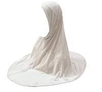 JDYaoYing Muslim Islamic Hijabs Long Turban Cap Head Wrap Scarf Shawl for Women Solid Color Hijab