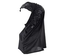 JDYaoYing Turban with floral Muslim scarf hijab Scarf Head Wrap Scarfs For Women Hat