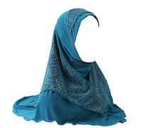 JDYaoYing Women Muslim Hijab Head Wrap Scarf Lace Head Scarf Islamic Turban Scarf Shawl
