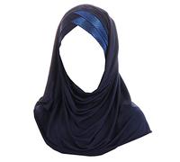 JDYaoYing Women Sequins Muslim Hijab Islamic Shiny Head Wrap Scarf Shawl Long Turban Cap Head Cover