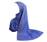 JDYaoYing Women Shiny Rhinestones Muslim Hijab Scarf Long Turban Headscarf Wrap Scarves Headwear
