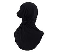 JDYaoYing Womens Muslim Inner Cap Hijab Caps Islamic Neck Cover Under Scarf Head Wear Cap Solid Color Black