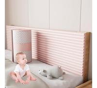 JDYEKYGF Wall Panels for Kids Autism - Soft Padded Wall Padding for Bedroom/Playroom/Nursery, DIY Cutting Upholstered Wall Panels Peel and Stick Headboard Self-Adhesive(Pink,30x200 cm)