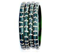 JD'Z COLLECTION Indian Bangles Set For Women Kada Bangle Traditional Bollywood Bangles Wedding Wear Bangle Set Of, 2.4, 2.6, 2.8, Glass, no gemstone