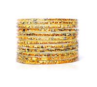 JD'Z COLLECTION Indian Jewelry Bangles For Women,Glass Bangles For Every Ocassions Authentic Handmade Textured Marvel Design,Best For Dailywear Purpose,Set Of 12, 2.4, Glass, not apply