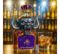 JDZYFFS Art Statue - 300ML Whiskey Decanter Bottle, 3D Monster-shaped Glass Whiskey Decanters Sculpture, With Airtight Lid Whiskey Fun Wine Bottle Ornaments, Liquor Dispenser(B)