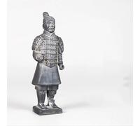 JDZYFFS Art Statue - Desktop Decoration Figurine Sculpture, 3D Qin Terracotta Warriors And Horses Statue Sculptures, Clay Chinese Soldiers And Warriors Figurine, Home Decor Art Statues(C)