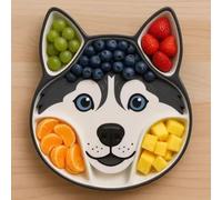 JDZYFFS Art Statue - Desktop Decoration Figurine Sculpture, Dog Face Cheese Board Decorative Statues, Bulldog Shaped Charcuterie Platter Sculptures, Serving Meats Platters Ornaments(D)