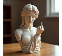 JDZYFFS Art Statue - Desktop Decoration Figurine Sculpture, Resin Modern Art Decor Statues, Bold Arts Finger Sculptures, Venus Middle Finger Figurine Ornaments(C)