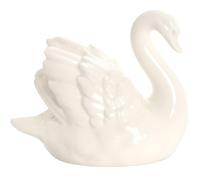 JDZYFFS Art Statue - Shelf Decor Figurine, Ceramic Swan Figurine, Modern Minimalist Porcelain Statue Art Decor, Knick Knacks Home Decor For Living Room(White)