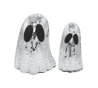 JDZYFFS Desktop Decoration Figurine Sculpture - Art Statue, 2 Pcs Halloween Ghost Decor Ornaments, Indoor Ghost Disco Ball Table Decoration Statues, Halloween Tabletop Decorations Sculptures