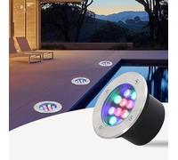JDZYFFS LED Beam Spotlight, AC 220V Embedded LED Landscape Lights, Outdoor IP67 Waterproof Buried Lights, Recessed Outdoor In Ground Pathway Spotlight, for Lawn/Terrace/Garden(Green,9W)