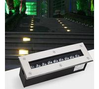 JDZYFFS LED Beam Spotlight, AC 85-265V Decorate Long Strip Led Spot Lights, Outdoor IP67 Waterproof Buried Lights, Ultra-Thin Recessed Patio Floor Landscape Light(Yellow,9w)