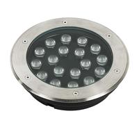 JDZYFFS LED Beam Spotlight, IP67 Waterproof LED Round Recessed Landscape Lights, DC 24V Low Voltage Outdoor Buried Lights, Illumination Path Ground Light, Lawn/Terrace/Garden Floor Lamp(Green,6W)