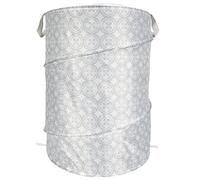 JE CHERCHE UNE IDEE, RG0004, Pop-Up Laundry Basket 45 x 45 x 60 cm, Trendy and Elegant Design, Practicality and Functionality, High-Quality Materials, Easy Storage, Beige, 45 x 45 x 60 cm