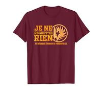 Je ne Regret Rien - Legion Etrangere T-Shirt, Men, Burgundy, XX-Large