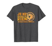 Je ne Regret Rien - Legion Etrangere T-Shirt, Men, Dark Heather Grey, X-Large