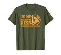 Je ne Regret Rien - Legion Etrangere T-Shirt, Men, Olive Green, Large