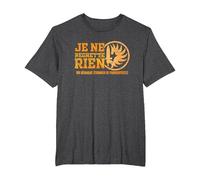 Je ne Regret Rien - Legion Etrangere T-Shirt, Men's Big and Tall, Dark Heather Grey, 6X Tall