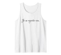 Je Ne Regrette Rien I Regret Nothing Tank Top