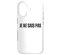 JE NE SAIS PAS : I Don't Know In French Language Dictionary Case for iPhone 17