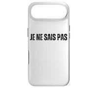 JE NE SAIS PAS : I Don't Know In French Language Dictionary Case for iPhone Air