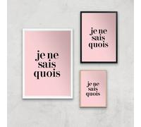 Je Ne Sais Quoi Giclee Art Print - A3 - Black Frame
